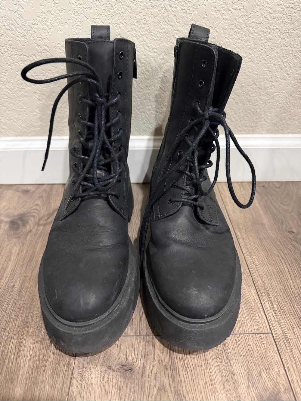 Thursday Boot Co. Women’s Quest Black Matte Platform Combat Boots Size 8.5 US